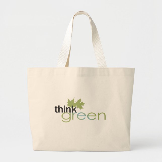 Bolso De Tela Gigante ThinkGreen (Frente)