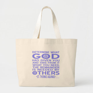 Bolso De Tela Gigante Thomas Aquinas Dios da Luz Azul