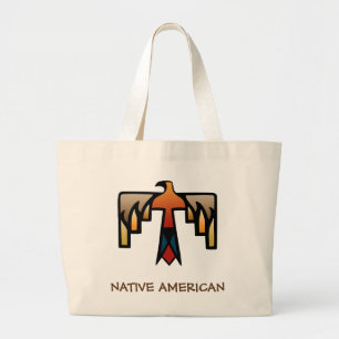 Bolso De Tela Gigante Thunderbird - símbolo del indio del nativo