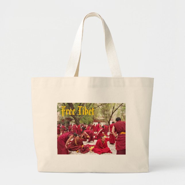 Bolso De Tela Gigante Tíbet libre (Frente)