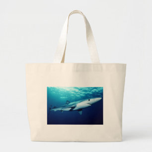 Bolso De Tela Gigante Tiburón azul