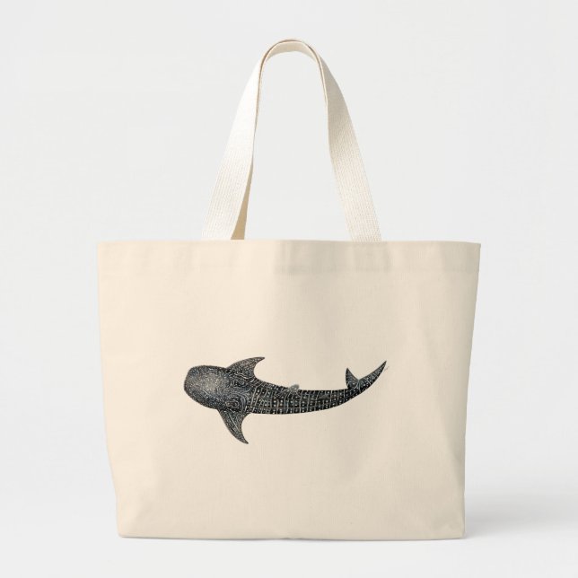 Bolso De Tela Gigante Tiburón de ballena (Frente)