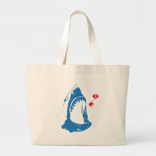 Bolso De Tela Gigante Tiburón hambriento
