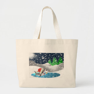 Bolso De Tela Gigante Tiburón navidad