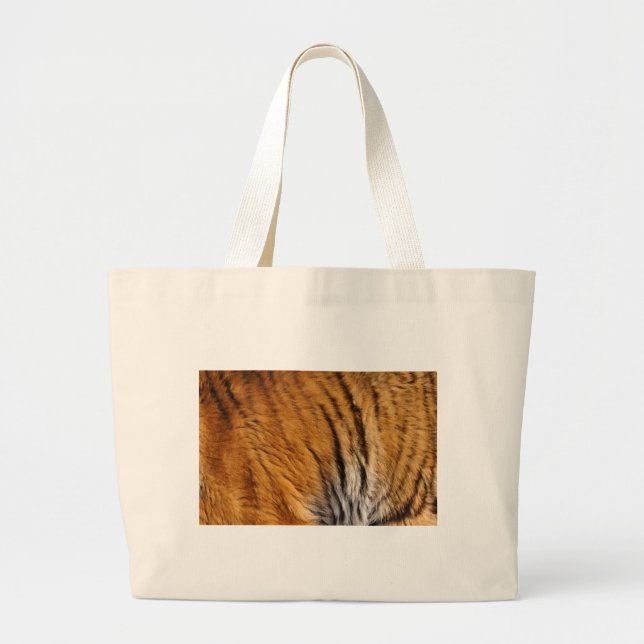Bolso De Tela Gigante Tiger Stripes Big Cat con muestreo fotográfico (Frente)