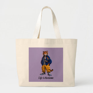 Bolso De Tela Gigante Tigre Cool en Arte de Ropa Urbana - Tigre de Estil