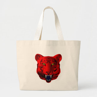 Bolso De Tela Gigante Tigre Rojo