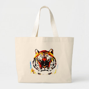Bolso De Tela Gigante Tigre salvaje