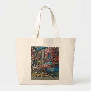 Bolso De Tela Gigante Times Square brillante 2012 de las luces