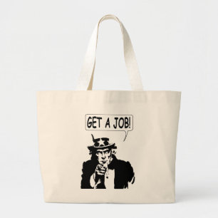 Bolso De Tela Gigante Tío Sam Obtén Un Trabajo