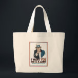 Bolso De Tela Gigante Tío Sam "¡Te Quiero!"<br><div class="desc">"Te quiero" Tío Sam reclutando Poster por James Montgomery Flagg,  1917</div>