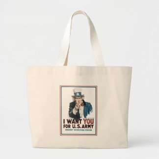 Bolso De Tela Gigante Tío Sam "¡Te Quiero!"