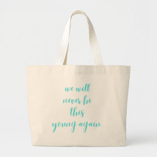Bolso De Tela Gigante Tipografía elegante
