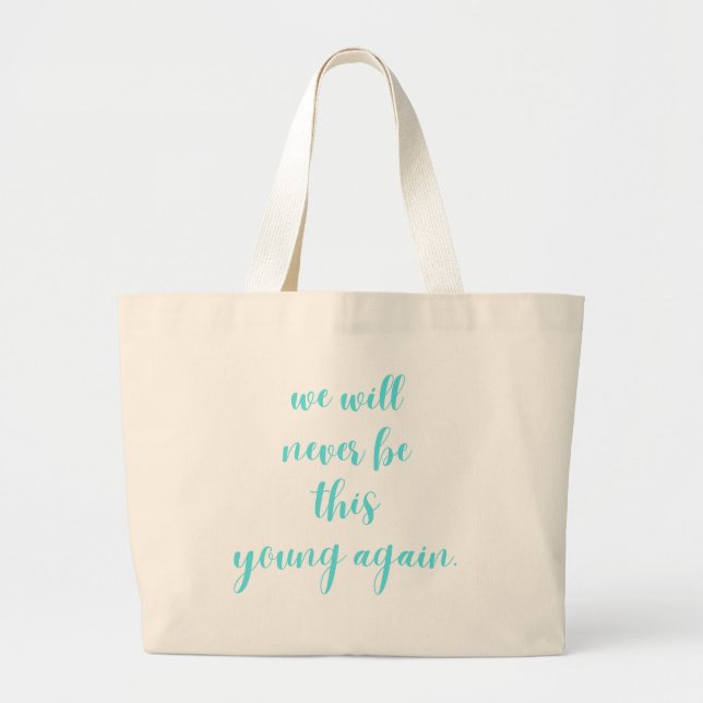 Bolso De Tela Gigante Tipografía elegante (Frente)