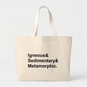 Bolso De Tela Gigante Tipos metamórficos sedimentarios ígneos del   de