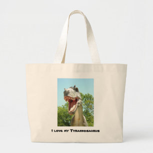 Bolso De Tela Gigante Tirannosauro T-Rex Dinosaurio
