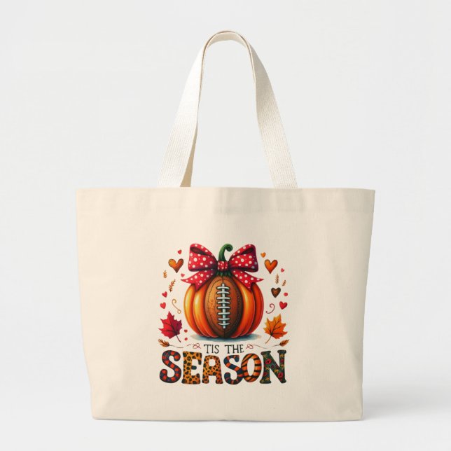Bolso De Tela Gigante Tis The Season (Frente)