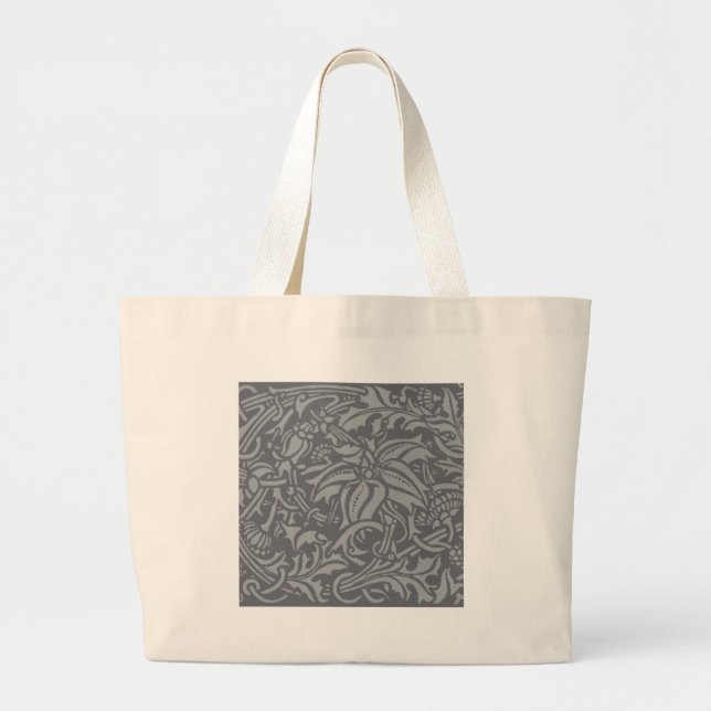 Bolso De Tela Gigante Tistle escocés Knot William Morris Style (Frente)