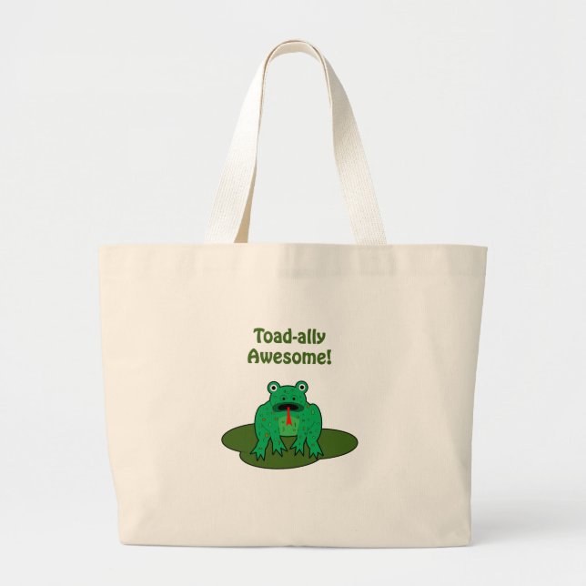 Bolso De Tela Gigante Toad-ally Awesome (Frente)