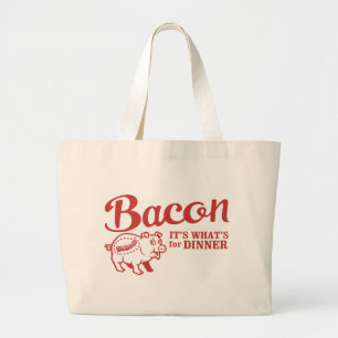 Bolso De Tela Gigante tocino - es cuál está para la cena