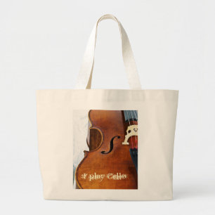 Bolso De Tela Gigante Toco el violoncelo