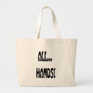 Bolso De Tela Gigante Todas las manos.
