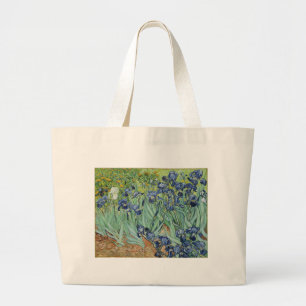 Bolso De Tela Gigante Todavía de Van Gogh vida: Florero con los iris