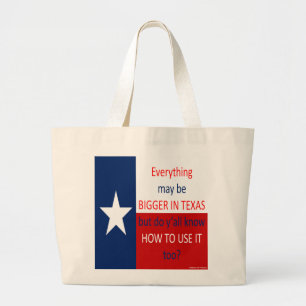 Bolso De Tela Gigante Todo puede ser más grande en Tejas…