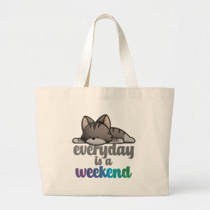 Bolso De Tela Gigante Todos los días son un fin de semana