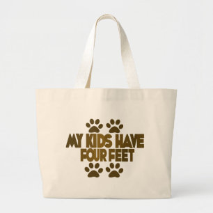 Bolso De Tela Gigante Todos mis hijos tienen cuatro pies