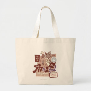 Bolso De Tela Gigante Tom y Jerry aptos para estar atados