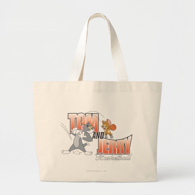 Bolso De Tela Gigante Tom y Jerry Basketball 3 (Frente)