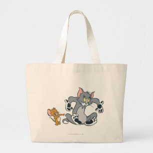 Bolso De Tela Gigante Tom y Jerry Black Paw Cat