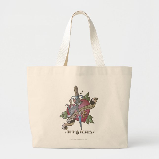 Bolso De Tela Gigante Tom y Jerry Enemies para siempre 2 (Frente)