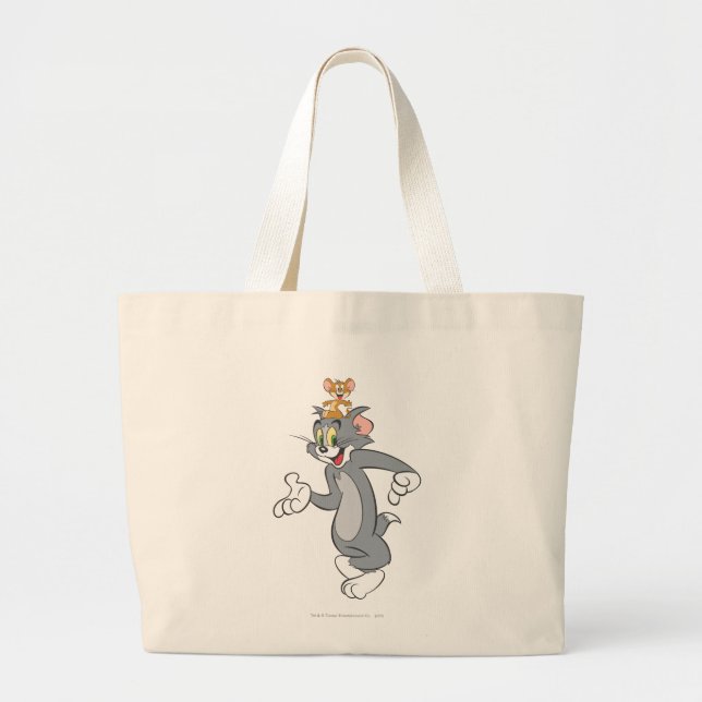 Bolso De Tela Gigante Tom y Jerry Pair (Frente)