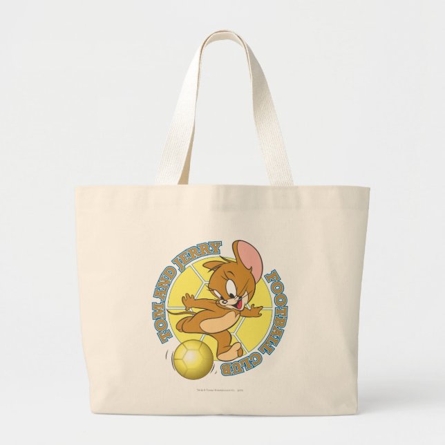Bolso De Tela Gigante Tom y Jerry Soccer (fútbol) 4 (Frente)