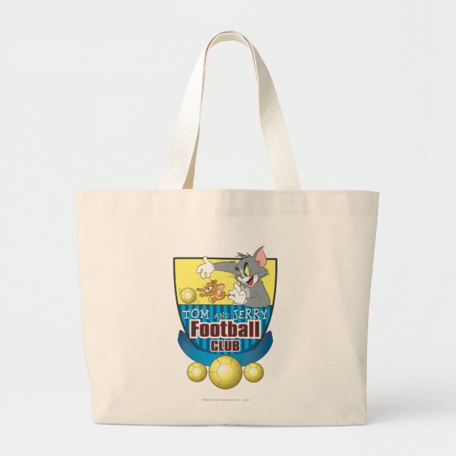 Bolso De Tela Gigante Tom y Jerry Soccer (fútbol) 5 (Frente)