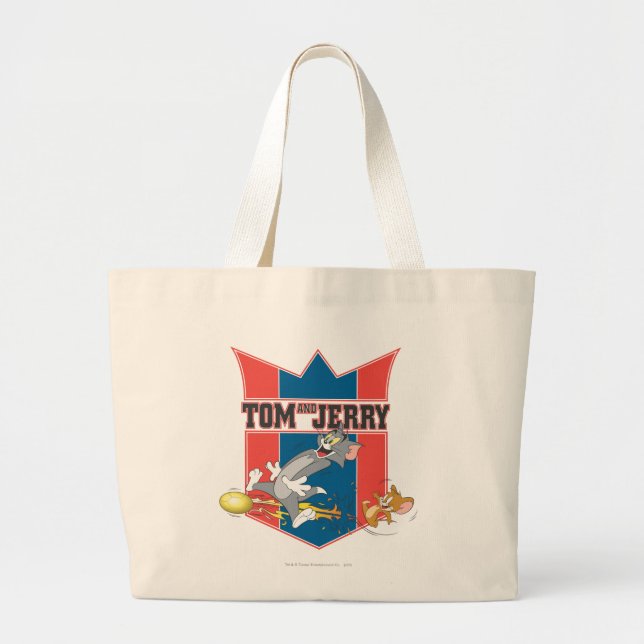 Bolso De Tela Gigante Tom y Jerry Soccer (fútbol) 7 (Frente)