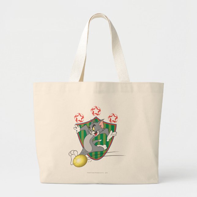 Bolso De Tela Gigante Tom y Jerry Soccer (fútbol) 9 (Frente)