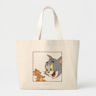 Bolso De Tela Gigante Tom y Jerry Stamp