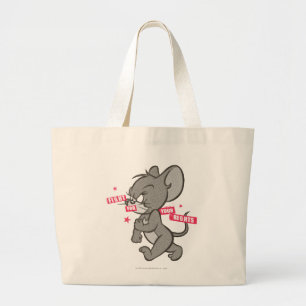 Bolso De Tela Gigante Tom y Jerry Tough Mouse 3