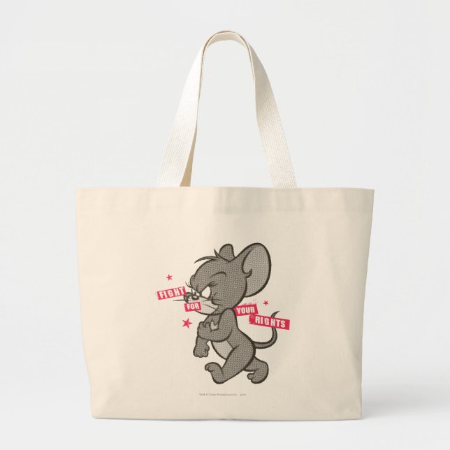 Bolso De Tela Gigante Tom y Jerry Tough Mouse 3 (Frente)