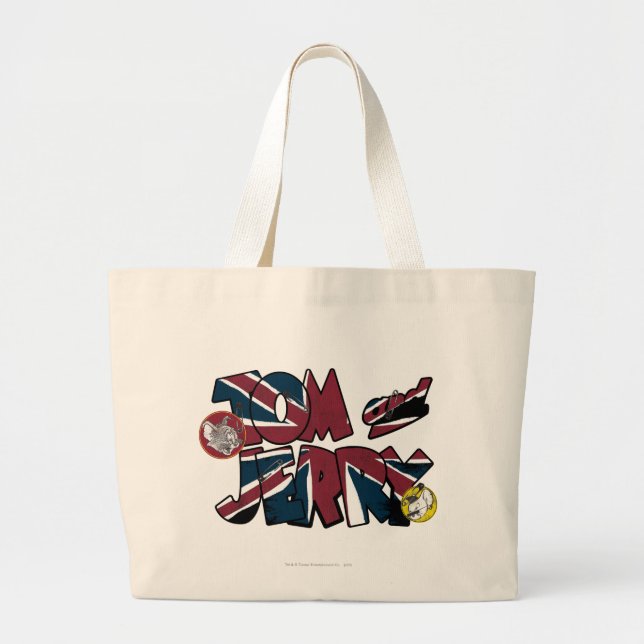 Bolso De Tela Gigante Tom y Jerry UK Overload 2 (Frente)
