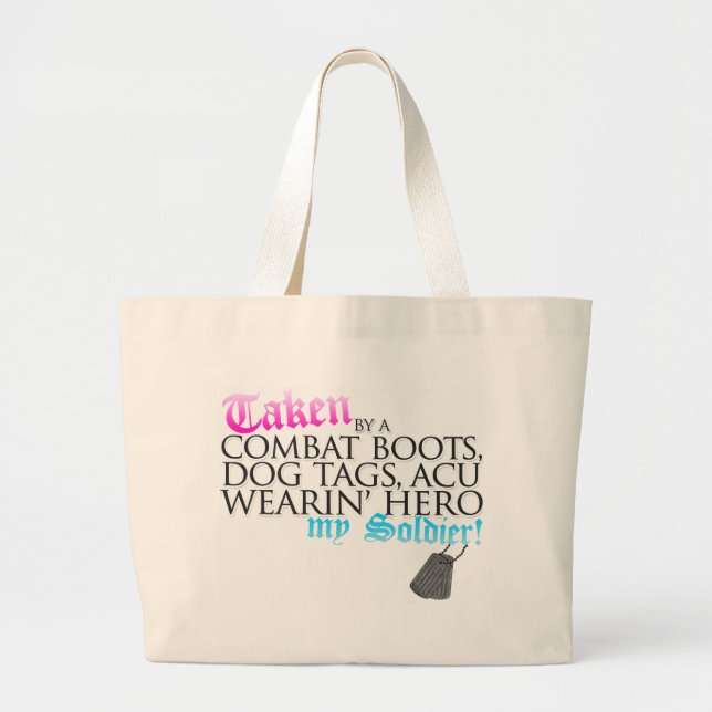 Bolso De Tela Gigante Tomado (Frente)