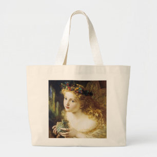 Bolso De Tela Gigante Tomemos el rostro justo de la mujer