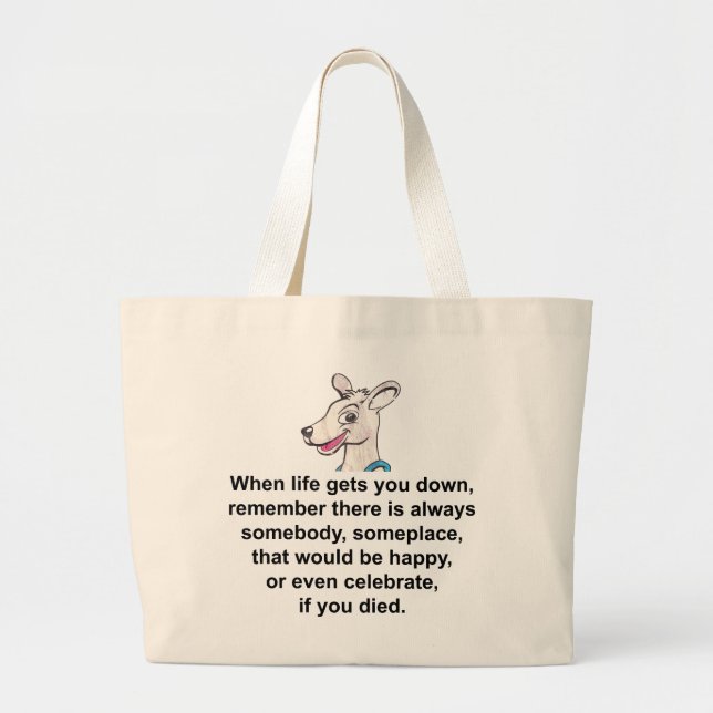 Bolso De Tela Gigante Tommy The Terrible Kangaroo 1 (Frente)