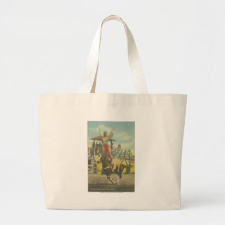 Bolso De Tela Gigante Tonelero de Beatriz que hace un soporte romano