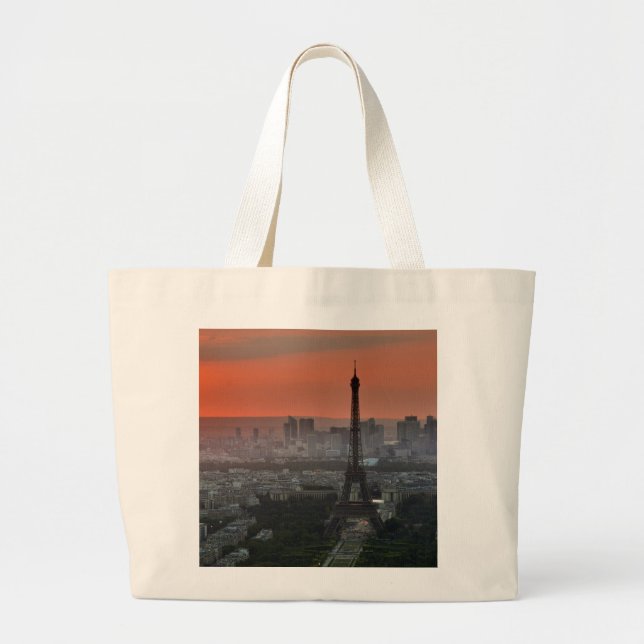 Bolso De Tela Gigante Torre Eiffel París Europa Viajes (Frente)