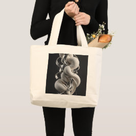 Bolso De Tela Gigante Torsión vertical de cromo - Premium 3D
