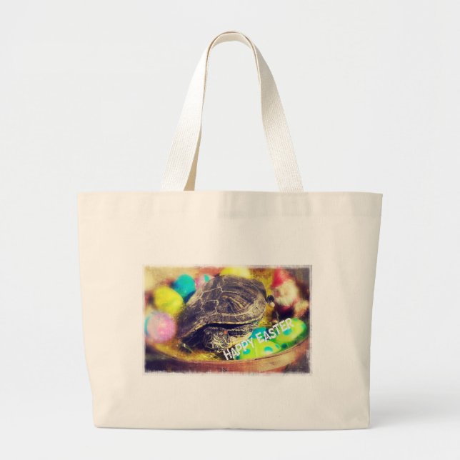 Bolso De Tela Gigante Tortuga de Pascua (Frente)